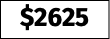 $2625