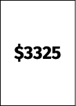 $3325